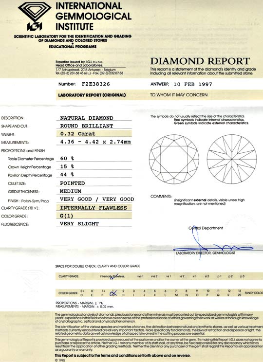 Foto 9 - Diamant 0,32 IGI Brillant Lupenrein feines Weiss, D5659