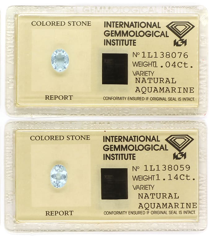 Foto 5 - 5 Spitzen Aquamarine, IGI Zertifikat, verschweißt, Q2124