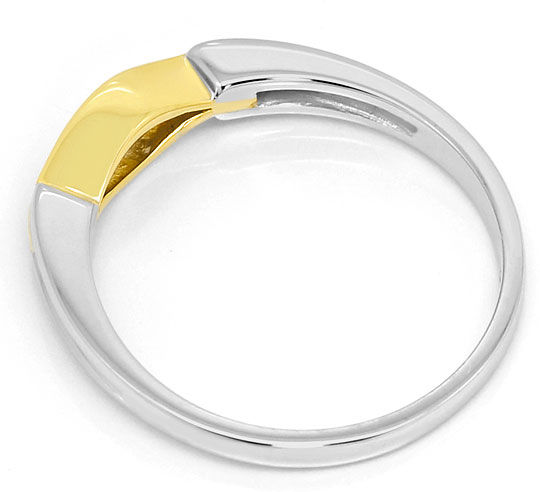 Foto 3 - Designer-Brillant-Ring 0,10ct River 14K Gelb Weißgold, S3267
