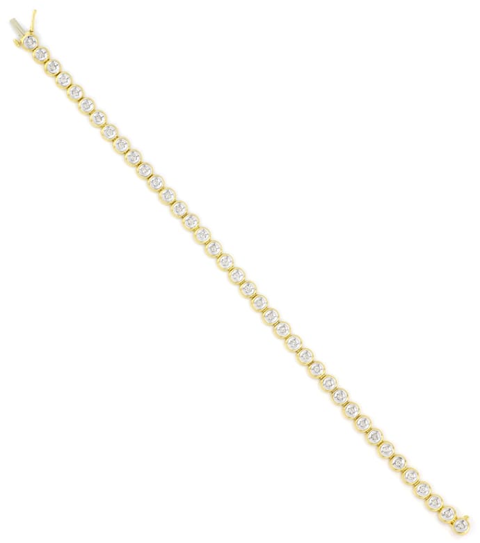 Foto 3 - Edles Tennisarmband mit 38 Brillanten in Gold, S5255