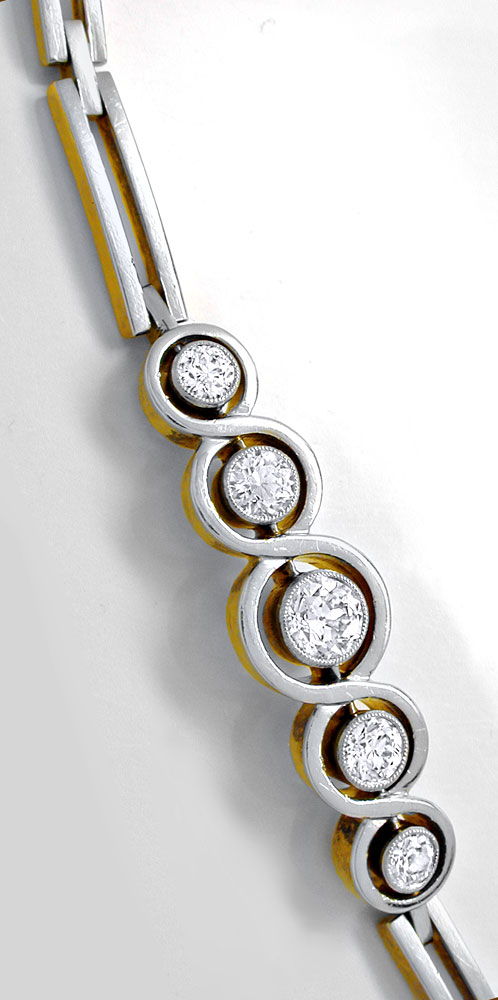 Foto 2 - Original Art Deco Diamant-Armband, Gold - Platin, S8817